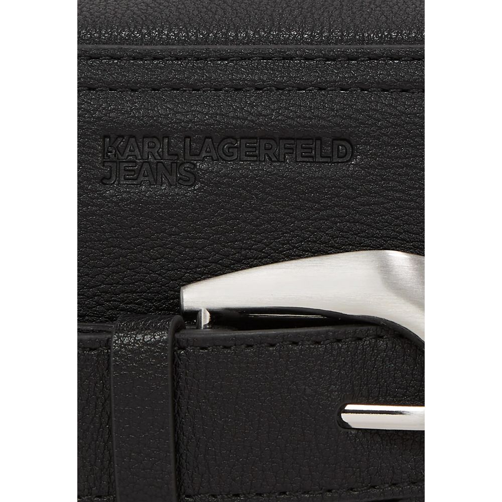 Karl Lagerfeld Black Polyethylene Handbag - Image 3