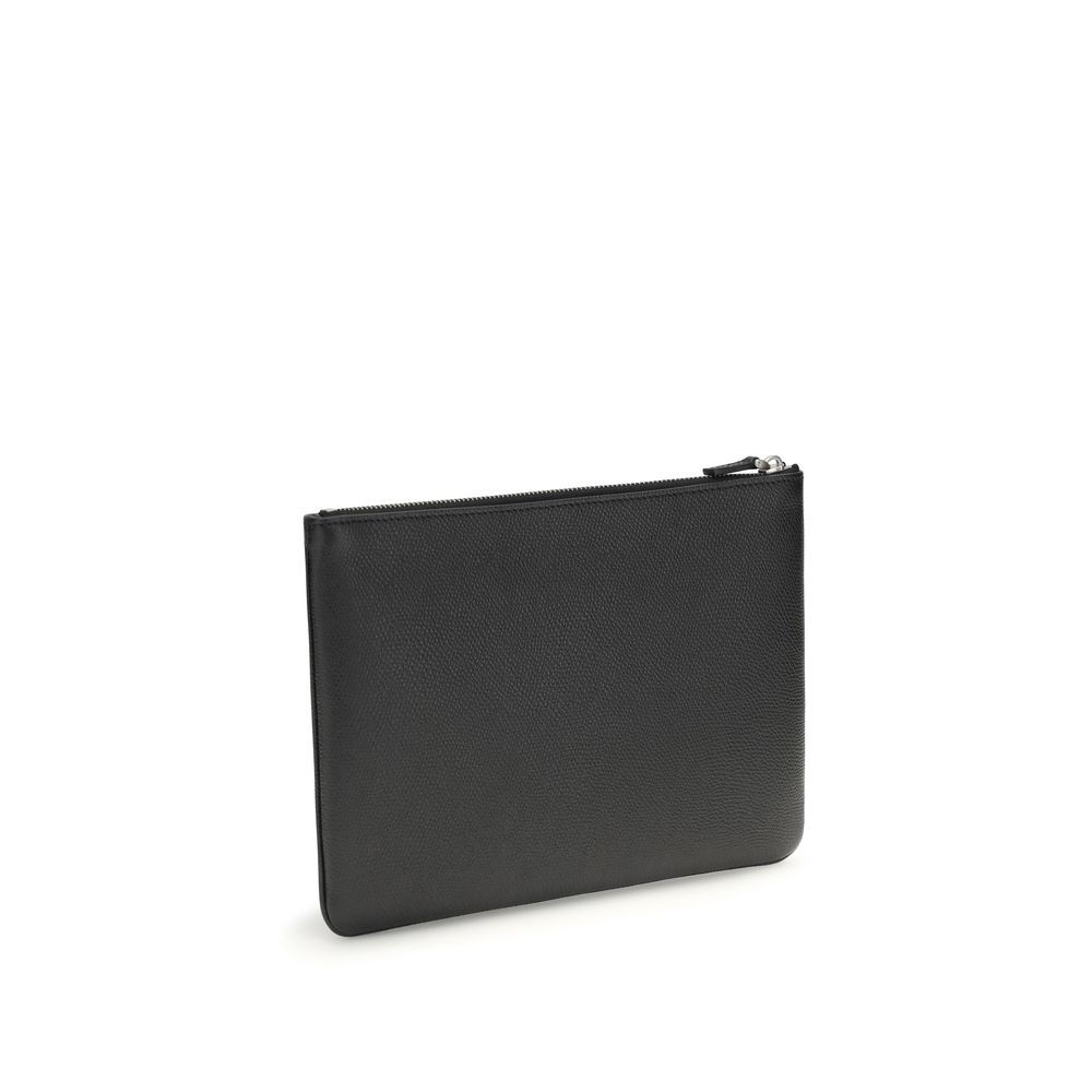 Valentino Garavani Black Calf Leather Bos Taurus Wallet - Image 3