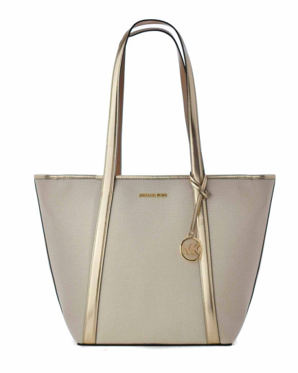 Michael Kors Gold Canvas Tote Bag