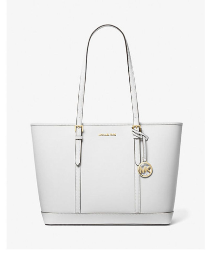 Michael Kors White Leather Tote Bag