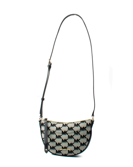 Michael Kors Black Canvas Crossbody Bag