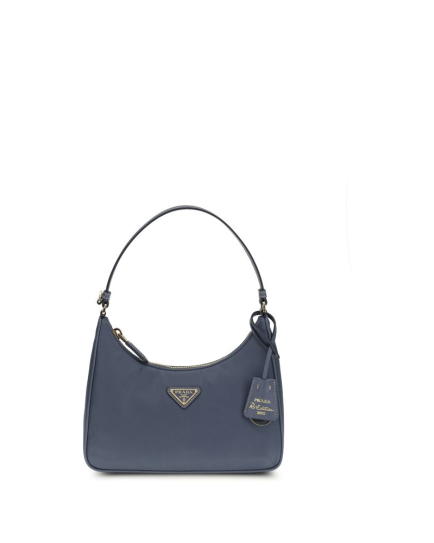 Prada Blue Recycled Polyamide Shoulder Bag