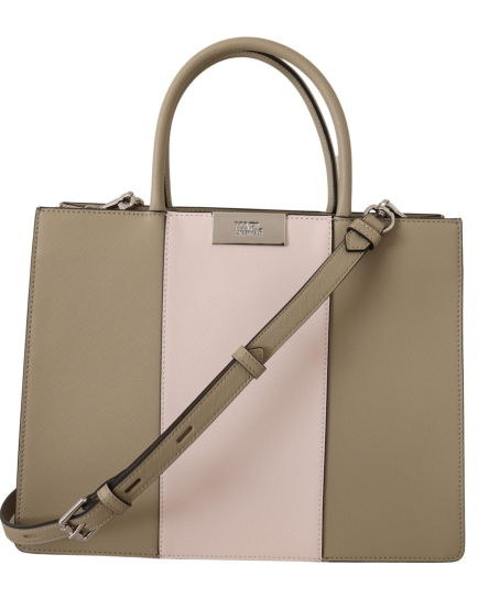 Karl Lagerfeld Sage Green Polyurethane Tote Shoulder Bag