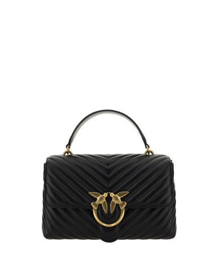 PINKO Black Calf Leather Bos Taurus Wallet