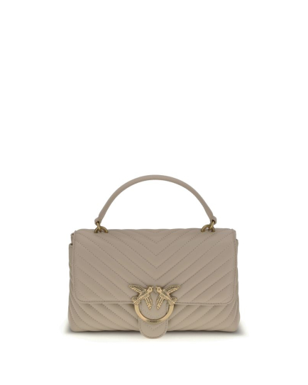 PINKO Beige Calf Leather Bos Taurus Wallet