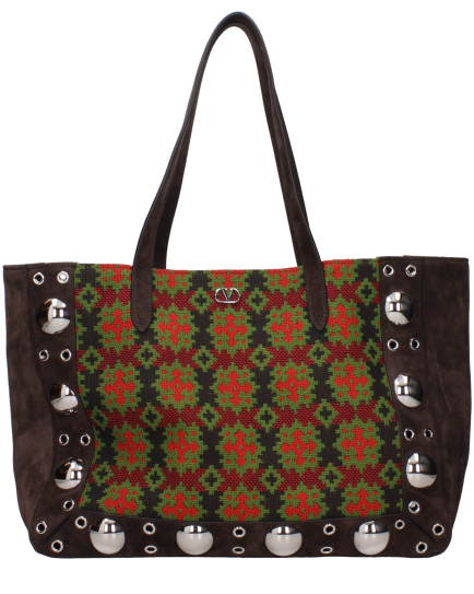 Valentino Garavani Brown Leather Shoulder Bag