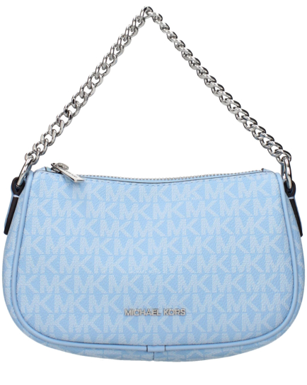 Michael Kors Light Blue Fabric Handbag