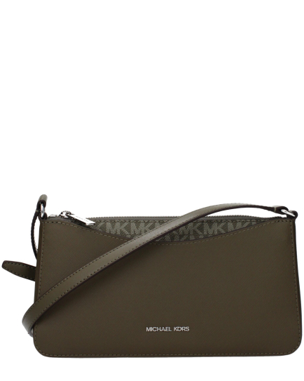 Michael Kors Green Fabric Crossbody Bag