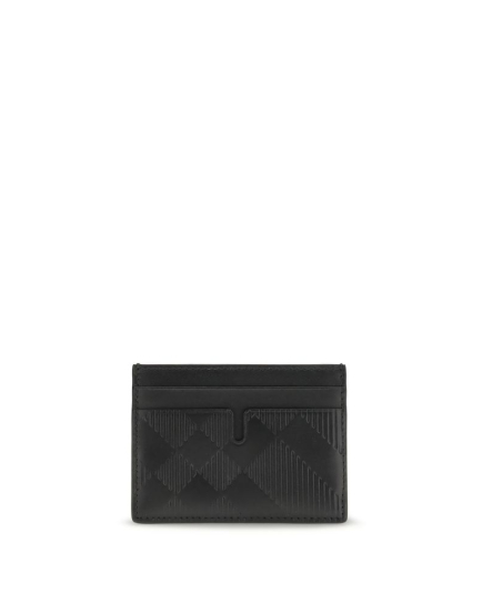 Burberry Black Calf Leather Bos Taurus Wallet