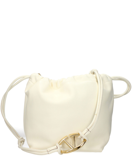Valentino Garavani Beige Leather Shoulder Bag