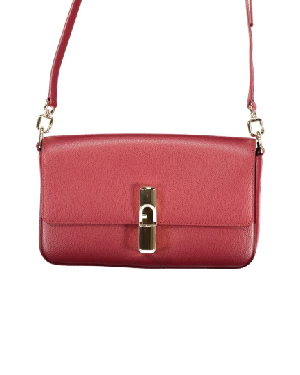 Furla Rosso Leather Women Handbag