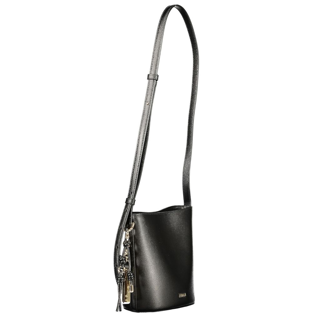 Furla Nero Leather Women Bucket Bag - Image 3